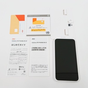 Galaxy 5G Mobile Wi-Fi SCR01 au ホワイト 送料無料 即決 本体 c02294