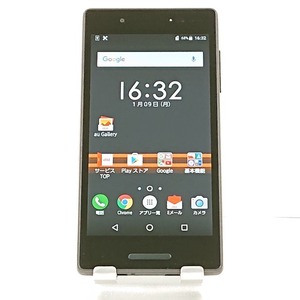 Qua phone QX KYV42 au ブラック 送料無料 即決 本体 c02323