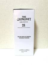 THE GLENLIVET グレンリベット21年 ARCHIVE アーカイブ 旧ボトル 700ml 43度 未開封 木箱付き_画像8