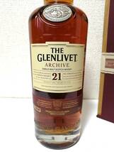 THE GLENLIVET グレンリベット21年 ARCHIVE アーカイブ 旧ボトル 700ml 43度 未開封 木箱付き_画像2