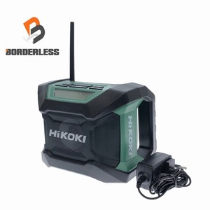 ☆比較的綺麗☆HiKOKI ハイコーキ 14.4/18V コードレスラジオ UR18DA 本体+ACアダプター Bluetooth機能 マルチボルト 85836