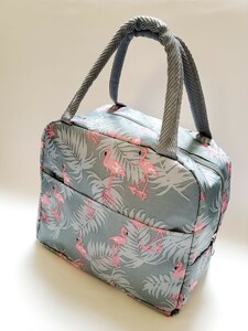  теплоизоляция термос сумка сумка для завтрака фламинго серый птица. смешанные товары HANAKO