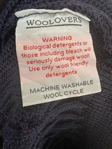 英国 新品　ブリティッシュ　ウールセーター　デッド BRITISH WOOL SWEATER ネイビー ニット アラン フィッシャーマン　古着ファッション_画像4