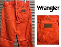 希少★90s Wrangler★デッドストック(未使用)★13MWZ★M1132-10/カラーパンツ★リベットはSCOVILL★W29/(お)_画像8