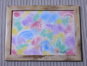 Art hand Auction Hand drawn pastel painting 20cm x 15cm, artwork, painting, pastel painting, crayon drawing