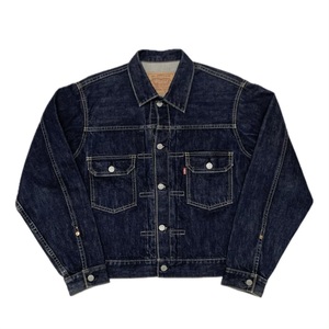 色濃いめ 90s 96年製 日本製 復刻 Levi's リーバイス 71507-XX 507XX 2nd セカンド ビッグE BIGE 革パッチ デニムジャケット 40