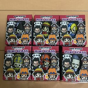 ONE PIECE ワンピース ミニグラス ６個セット 新品 未開封