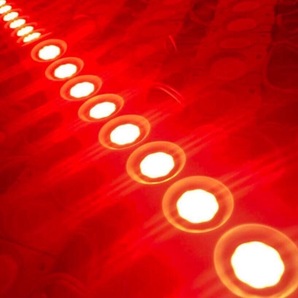 超爆光 24V LED COB チップマーカー シャーシマーカー タイヤ灯 作業灯 ダウンライト 低床4軸 デコトラ トラック用 レッド 赤 20コマの画像6