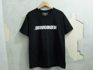 希少 NEIGHBORHOOD CI / C-TEE SS Tシャツ REVERSE LOGO リバース ロゴ 黒 ブラック BLACK M 20SS ネイバーフッド F