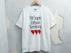 美品 23SS WTAPS :／／／: / SS / COTTON Tシャツ TEE URBAN TERRITORY ロゴ 白 ホワイト WHITE ダブルタップス 231ATDT-STM04S F