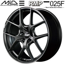 MID RMP 025F ホイール1本 セミグロスガンメタ/リムエッジDC/ロゴマシニング 8.0J-18inch 5H/PCD114.3 inset+42_画像1