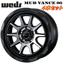 ウェッズ ADVENTURE MUD VANCE06 ホイール4本 マットブラックポリッシュ 7.0-16inch 5H/PCD114.3 inset+38_画像1