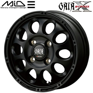 Mid Gaia X Wheel 1 Matt Black 3,5J-12Inch 4H/PCD100 вставка+45