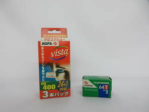 (3-11)期限切れフィルム AGFA アグフカラー ISO 400 24+3 3本パック　FUJIFILM プロフェッショナル 64T TYPEⅡ