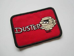 ビンテージ DUSTER キャラ ロゴ ワッペン/ 刺繍 エンブレム レーシング F1 自動車 バイク オートバイ プリムス 120