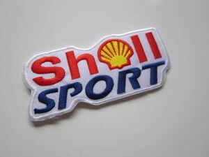 SHELL SPORT シェル 昭和 シェル石油 ガソリン 貝 四角 ロゴ ワッペン/刺繍 エンブレム 自動車 カー用品 整備 作業着 121