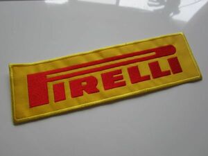 【大きめ】Pirelli ピレリ レーシング チーム タイヤ ワッペン/自動車 バイク カー用品 F1 スポンサー ビンテージ B01