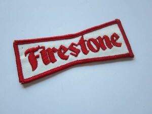 ビンテージ Firestone ファイアストン タイヤ ワッペン/自動車 バイク レーシング 古着 アメカジ キャップ カスタム 98