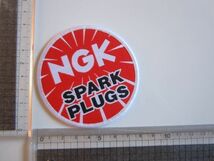 NGK SPARK PLUGS スパークプラグ 長方形 赤 白 プリント ワッペン/自動車 バイク スポンサー Z02_画像7