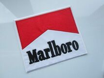 【やや大きめ】Marlboro マルボロ タバコ ワッペン/刺繍 自動車 整備 レーシング チーム スポンサー Z01_画像1