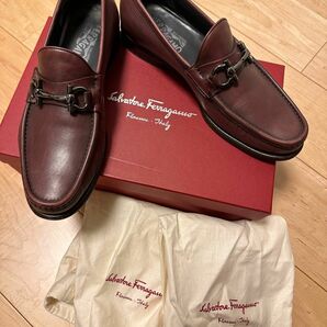 フェラガモ Ferragamo モカシン ガンチーニ レザー 9 EE