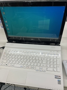 □最終処分5,000円スタート□NEC ノートパソコン　PCNS700AAW　中古　WIN10 Corei7　メモリ8　美品　※動作OKですが1点問題あり