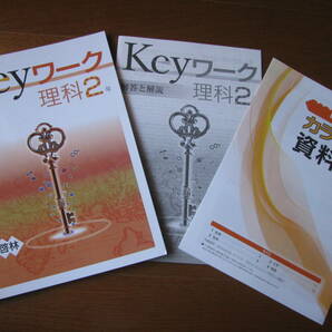 塾教材 中２理科 Keyワーク 啓林館版 最新版＋別冊答解説＋別冊カラー資料集付き 未使用品 教育開発出版 送料無料！