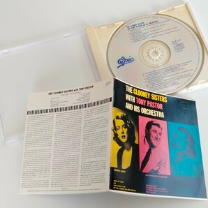 【88年デジタルCD化盤】THE CLOONEY SISTERS(Rosemary&Betty) with Tony Pastor 日本盤CD 25・8P-5118 ローズマリー・クルーニー,歌詞付の画像3