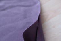 紫色　パープル　スパンテレコ　リブニット　ニット生地　43×50_画像2