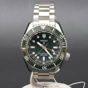 IT9QTO8DM174 即決 本物 未使用 SEIKO セイコー プロスペックス GMT SBEJ009 6R54-00D0 自動巻き グリーン SS メンズ 腕時計