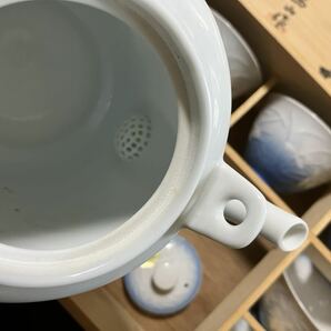 茶器セット 急須 湯飲み茶碗 湯呑み 茶器揃 有田焼 西山作の画像4