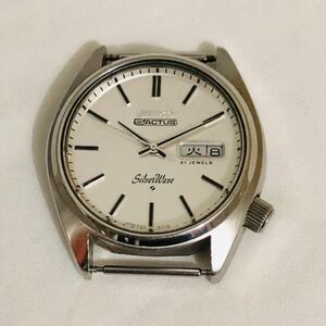 ht2035【PK】//SEIKO★セイコー　5ACTUS　腕時計　動品　ヘッドのみ　シルバーウェーブ　Silverwave　6306-8000