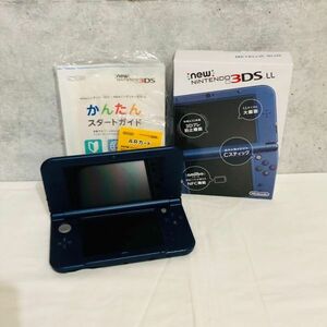 yt3004【60】//★動品　Nintendo　3DS LL　ニンテンドー　任天堂　メタリックブルー　取説・箱・タッチペン付　RED-001