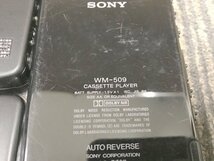 【通電動作未確認】SONY WALKMAN WM-507 509 EX2 60 808 921 FX70 999 GX677 TCM-450 ポータブルプレーヤー 10個セット ソニー 1円~　S2963_画像10