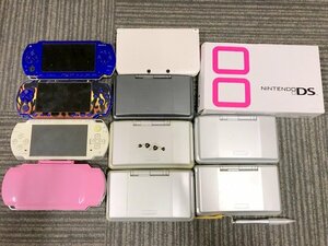 【通電動作未確認】Nintendo NTR-001 ニンテンドー DS SPR-001 3DS LL 本体 SONY PSP-1000 PSP-2000 11個セット 任天堂 ソニー 1円~　S2971