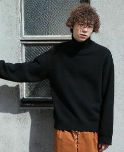 Edwina Horl タートルネック knit 黒 美品 定価38500円