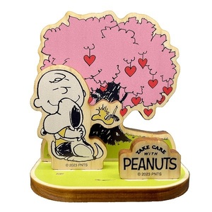 LOVE LOVE スヌーピー展 木製キャラスタンド 未開封新品 所沢会場限定 ピーナッツ Peanuts Snoopy