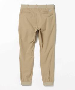 BEAMS GOLF ORANGE LABEL 撥水ストレッチ ジョガーパンツ　ナイロン　ビームスゴルフ　ベージュ　beige M 新品　ビームス　スポーツ　