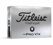 タイトリスト NEW PRO V1x レフトダッシュ ダース 2024年モデル ホワイト　新品　正規品　1ダース　12球　ゴルフボール　ローナンバー　再_画像1