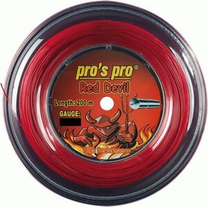 pro's pro RED DEVIL(red赤) 1.14mm 200m テニスロールガット