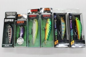 ☆RaPaLa ラパラ カウントダウンエリート CDE75 GDYM 他、ミノー 8～13ｇ×合計 6ケセット 【未使用在庫品】【1円スタート！】☆41