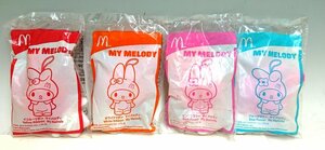 ◇【未開封】マクドナルド ハッピーセット【マイメロディ 全4種セット】サンリオ McDonald's SANRIO おねがいマイメロディ