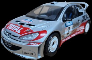 オートアート 1/18 プジョー206 ＷＲＣ ミニカー 2002 ニュージーランド ラリー M.グロンホルム #2 AUTO art