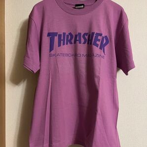 新品★ THRASHER スラッシャー ロゴTシャツ Lsize パープル