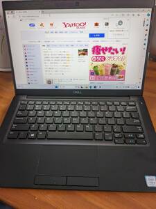 中古PC DELL LATITUDE7390/英語KB/Windos11Pro64Bit/第8世代Corei5-8250U/メモリ8GB/SSD256GB/13.3インチ 1920x1080タッチパネル