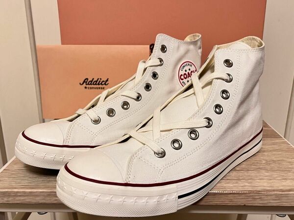 converse adicct コンバースアディクト　COACH コーチ　 ハイカット　スニーカー　ホワイト