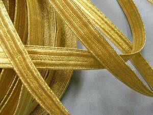 ◆金糸縞織　12～13ミリ幅　1メーター分◆新品★