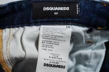 【正規品】10万 サイズ 44 Dsquared2 ディースクエアード TIDY BIKER JEAN S74LB0259 ラグジュアリー イタリアンブルー デニム イタリア製_画像9