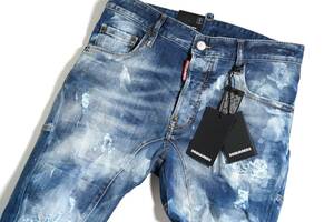 [ новый товар стандартный товар ]11.8 десять тысяч размер 48 Dsquared2 Dsquared TIDY BIKER JEAN S74LB1179 люкс стрейч Denim Италия производства 