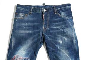 【正規品】10万 サイズ 48 Dsquared2 ディースクエアード SEXY TWIST JEAN S74LB0089 ラグジュアリー ストレッチ デニム イタリア製